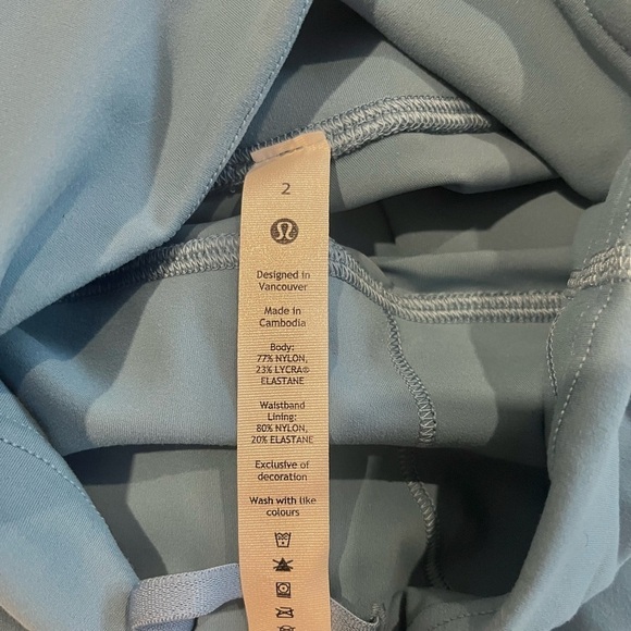 LULULEMON Wunder Train Contour Leggings Size 2 Blue - Picture 3 of 5